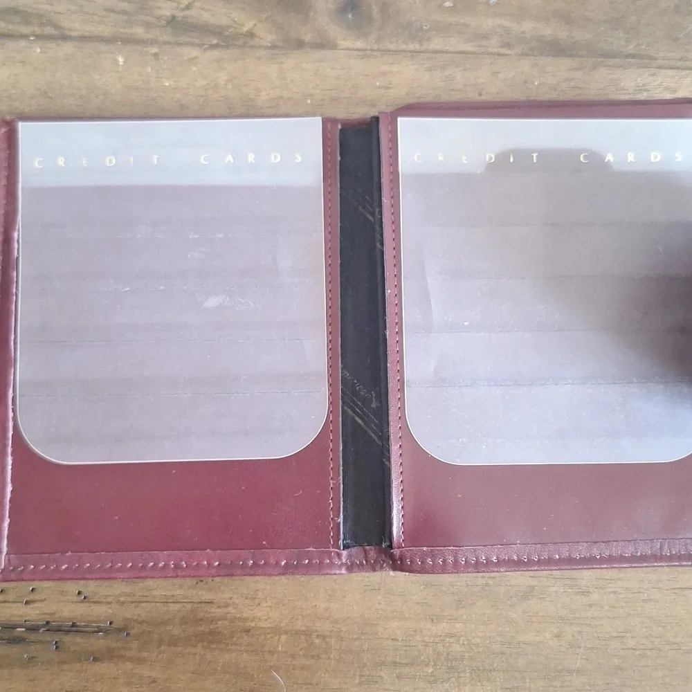 Vintage Rolfs Cowhide Wallet | Oxblood Leather Floral Embossed | Rare Key Slots